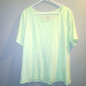 White Stag mint layered t-shirt